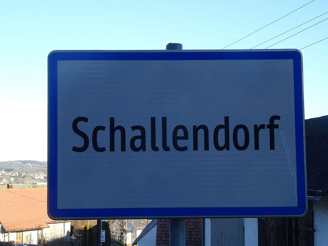 Schallendorf, Ortstafel