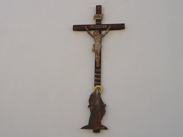 Schtzen am Gebirge, Pfarrkirche hl. Maria Magdalena, Missionskreuz