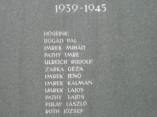 Siget in der Wart, Kriegerdenkmal