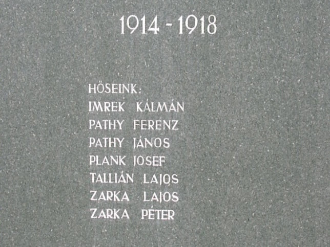 Siget in der Wart, Kriegerdenkmal