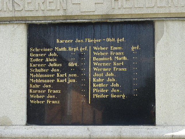 St. Martin/Raab, Kriegerdenkmal