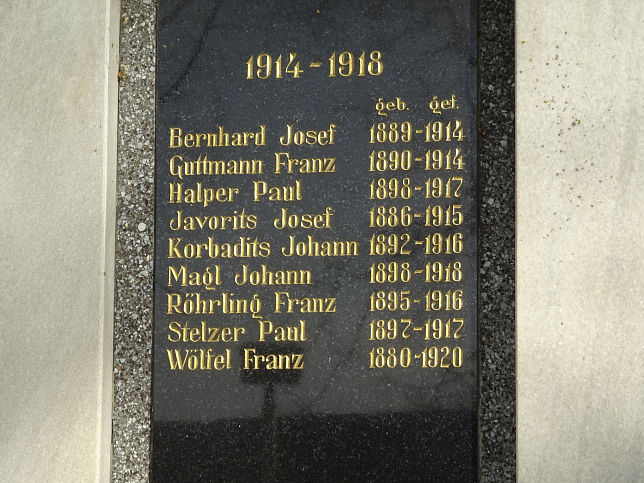 St. Martin in der Wart, Kriegerdenkmal