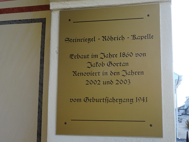 Stegersbach, Rhrich Kapelle