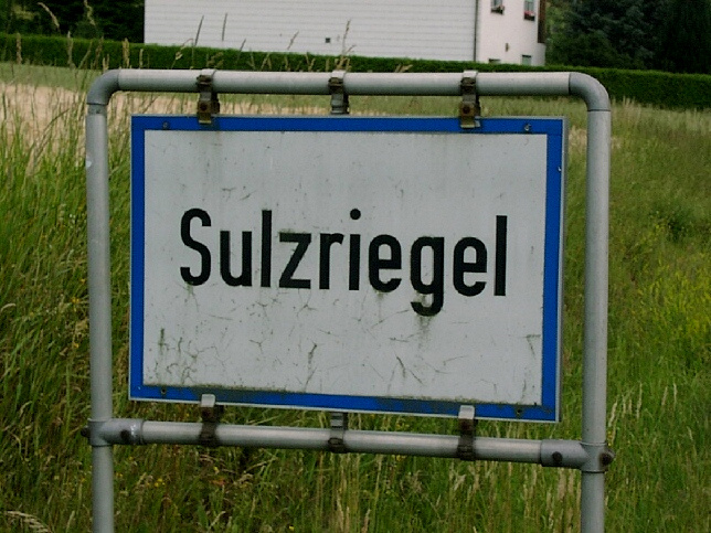 Sulzriegel, Ortstafel