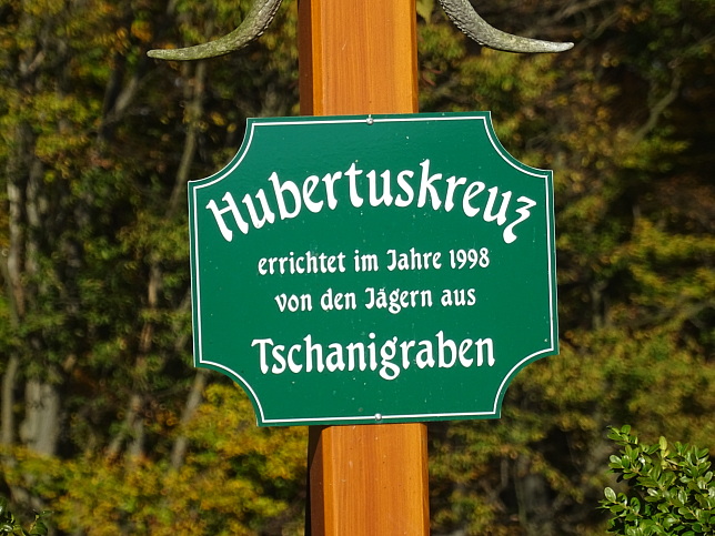 Tschanigraben, Hubertuskreuz