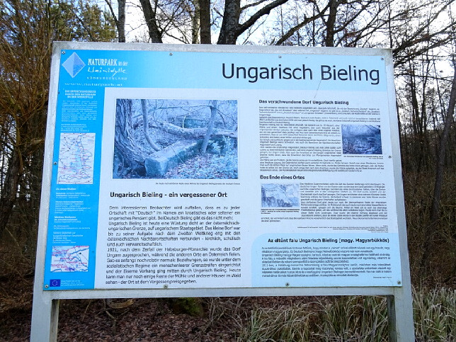 Ungarisch-Bieling, Infotafel