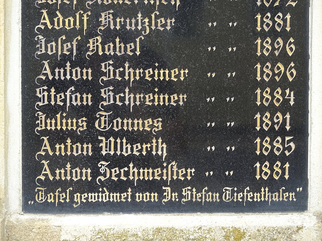 Unterloisdorf, Kriegerdenkmal