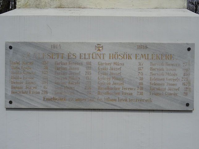 Unterwart, Kriegerdenkmal