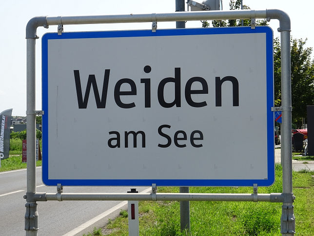 Weiden am See, Ortstafel