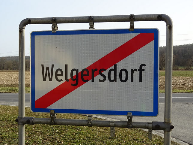 Welgersdorf, Ortstafel