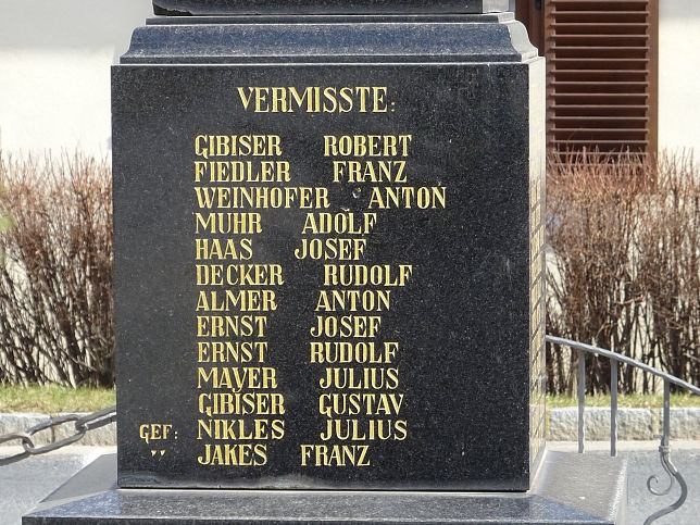 Zahling, Kriegerdenkmal