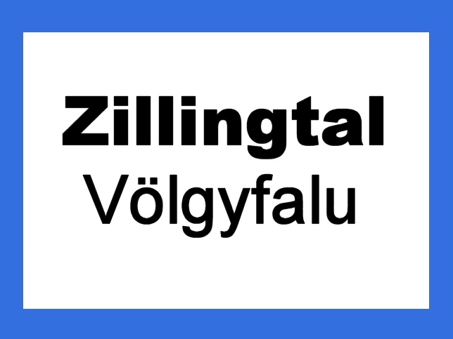 Zillingtal, Ortstafel
