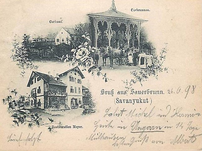 Bad Sauerbrunn, Litho 1898