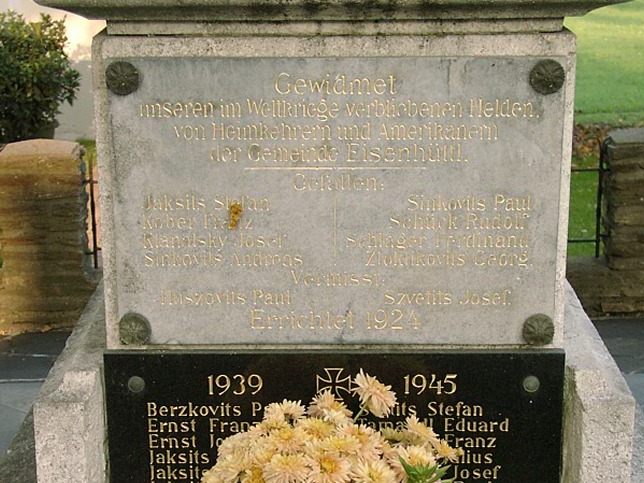 Eisenhttl, Kriegerdenkmal