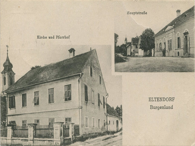 Eltendorf, Kirche, Pfarrhof und Hauptstrae