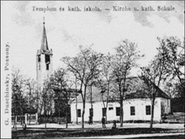 Gattendorf, Kath. Kirche und Schule