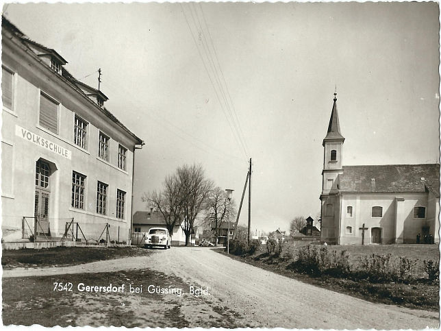 Gerersdorf, Volksschule und Kirche