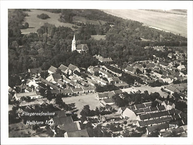 Halbturn, Fliegeraufnahme