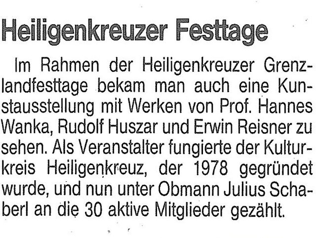 Heiligenkreuz, Heiligenkreuzer Festtage