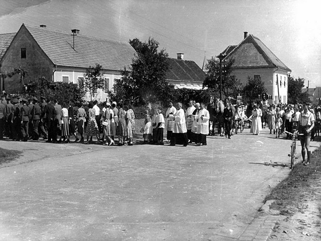 Heiligenkreuz, Glockenweihe, 1955
