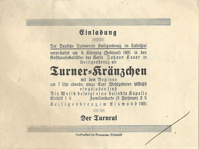 Heiligenkreuz, Turnverein
