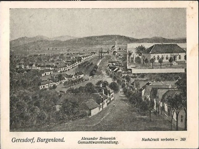 Kroatisch Geresdorf, Gemischtwaren A. Bresowich