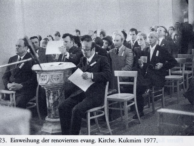 Kukmirn, Einweihung evang. Kirche