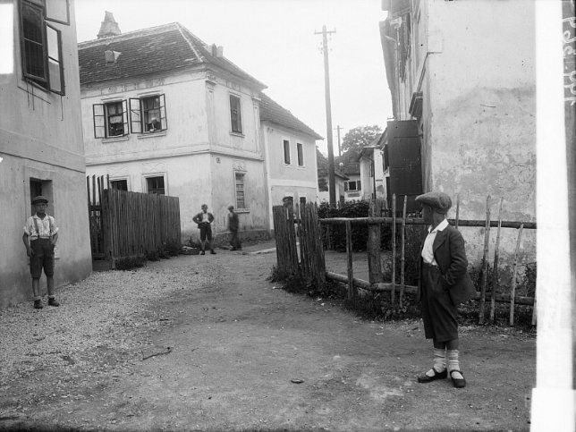 Mattersburg, Straenbild im ehemaligen Ghetto