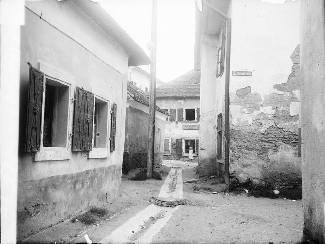 Mattersburg, Straenbild im Ghetto