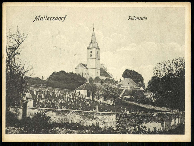 Mattersburg, Kirche und Friedhof