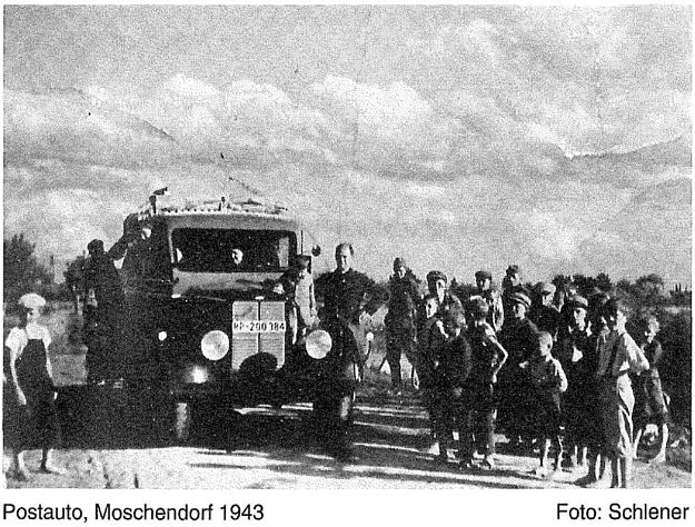 Moschendorf, Postauto