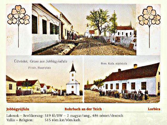 Rohrbach an der Teich, Mehrbildkarte