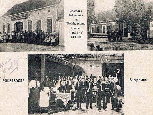 Rudersdorf, Gasthaus und Weinhandlung Leitgeb