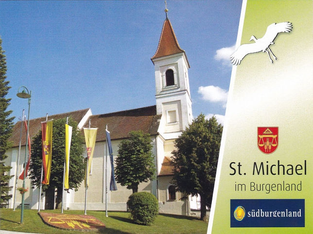 Sankt Michael, Gemeindewappen und Pfarrkirche