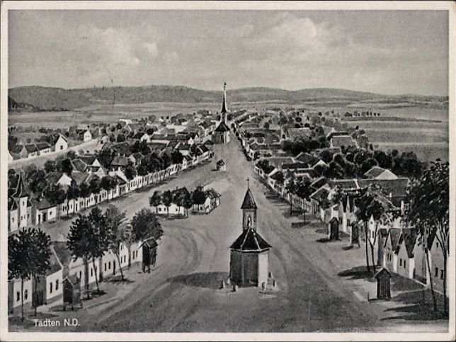 Tadten, Straenpartie mit Kapelle