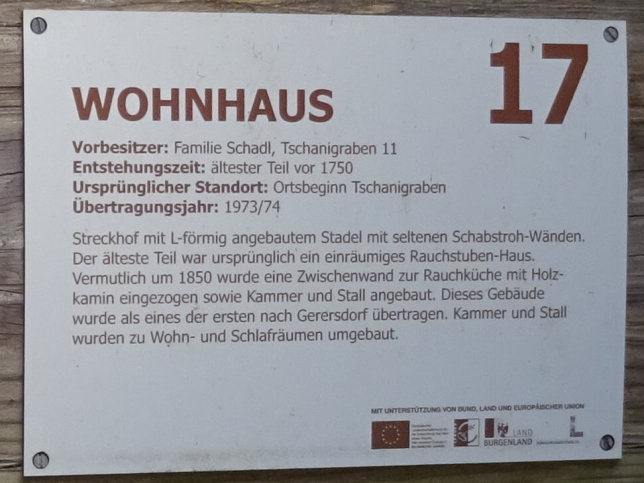 Tschanigraben, Wohnhaus 18. Jahrhundert