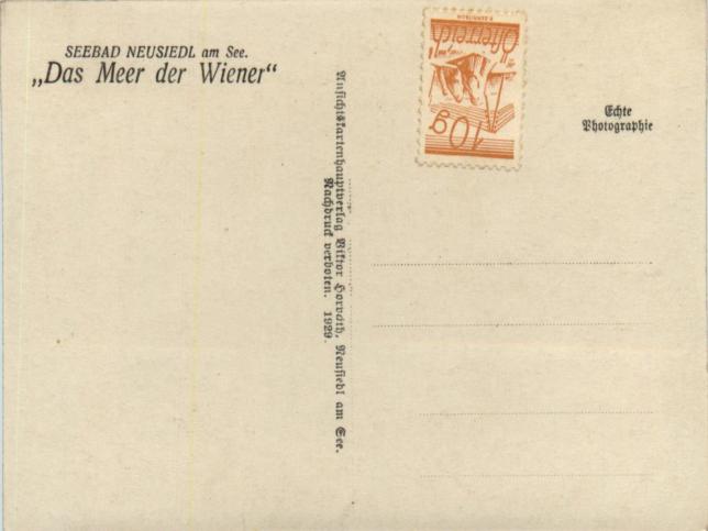 Seebad Neusiedl am See, 1929