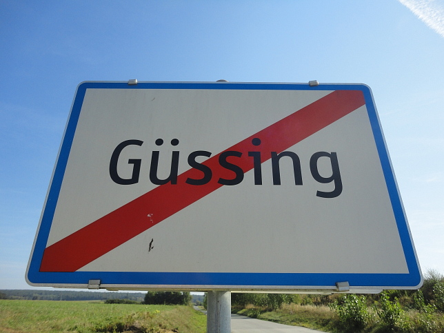 Gssing, Ortstafel