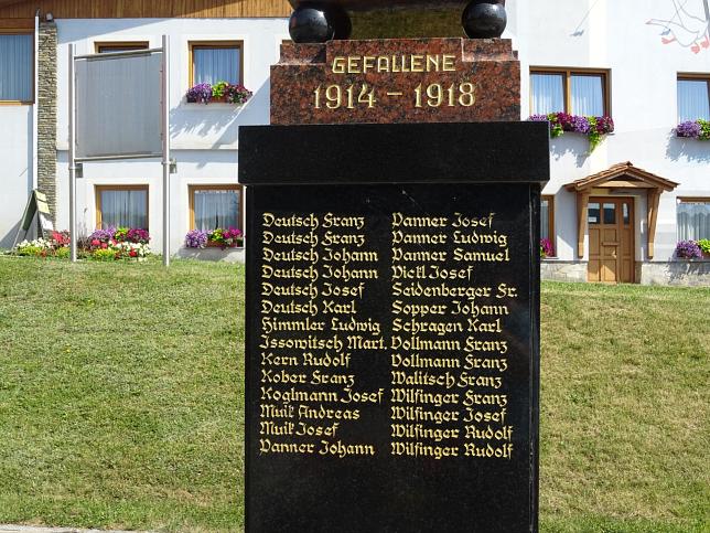 Neusiedl bei Gssing, Kriegerdenkmal