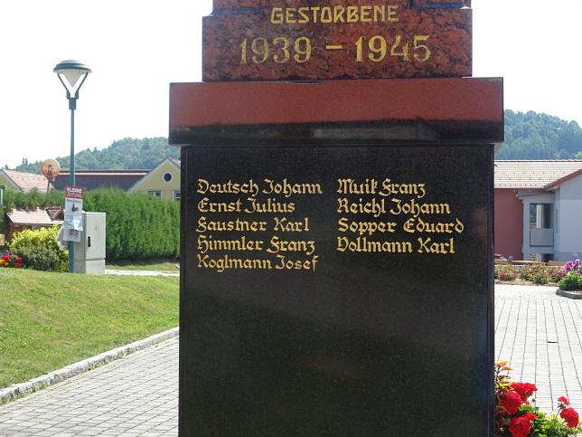 Neusiedl bei Gssing, Kriegerdenkmal