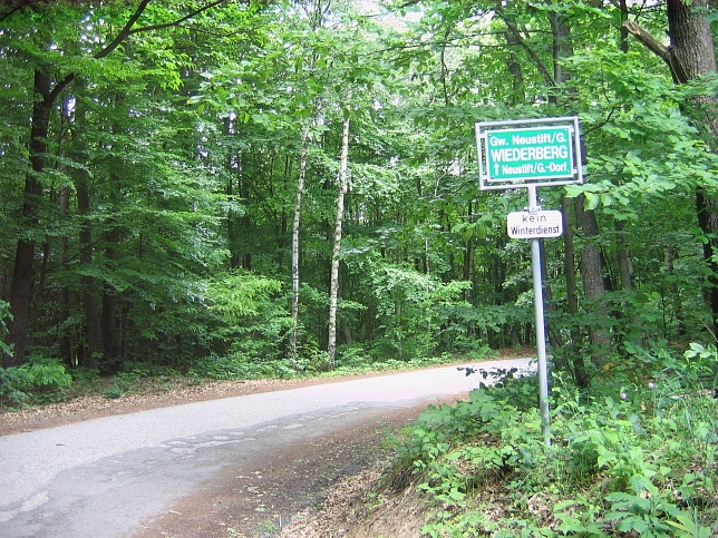 Neustift, Wegweiser Wiederberg